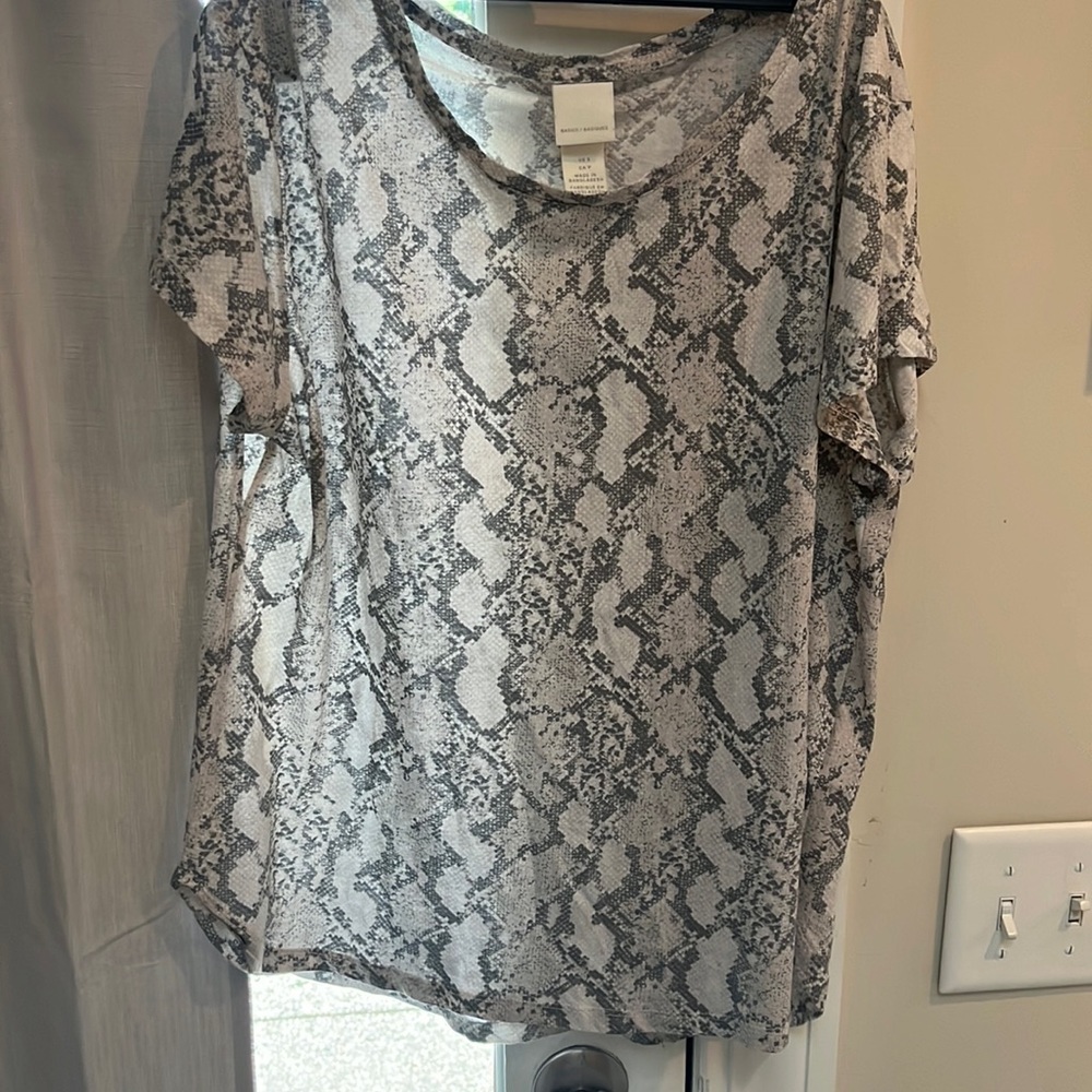 H & M snake print shirt